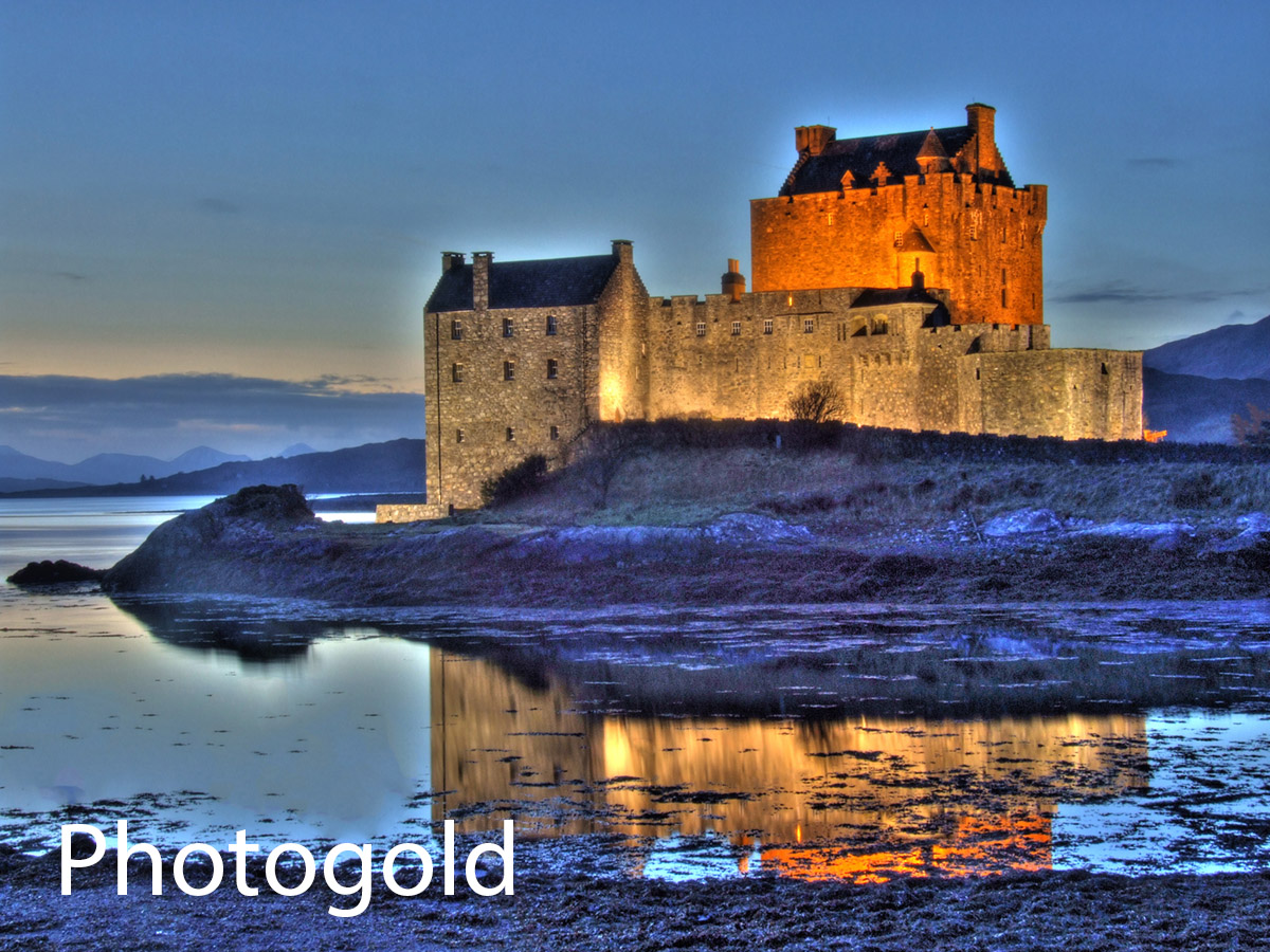 Eilean Donan Castle in the Highlands of Scotland EDC314 by David Rankin